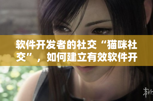 軟件開發(fā)者的社交“貓咪社交”，如何建立有效軟件開發(fā)者社交圈？
