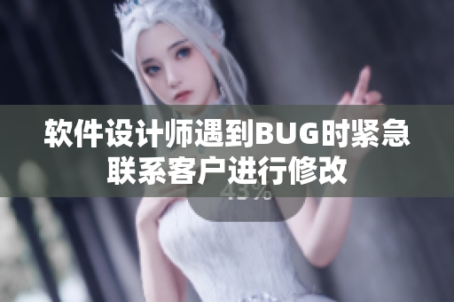 軟件設(shè)計(jì)師遇到BUG時(shí)緊急聯(lián)系客戶(hù)進(jìn)行修改