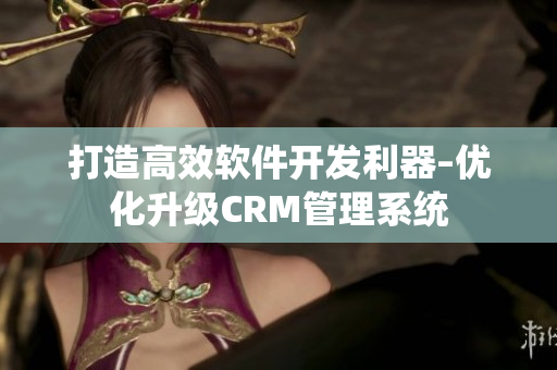 打造高效軟件開發(fā)利器–優(yōu)化升級CRM管理系統(tǒng)