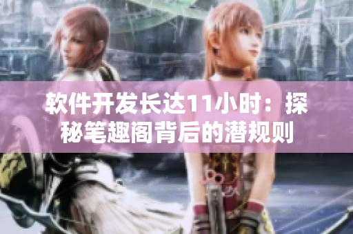 軟件開發(fā)長達(dá)11小時：探秘筆趣閣背后的潛規(guī)則
