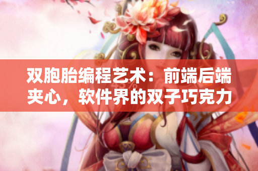 雙胞胎編程藝術(shù)：前端后端夾心，軟件界的雙子巧克力