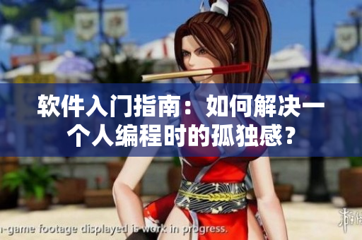 軟件入門(mén)指南：如何解決一個(gè)人編程時(shí)的孤獨(dú)感？