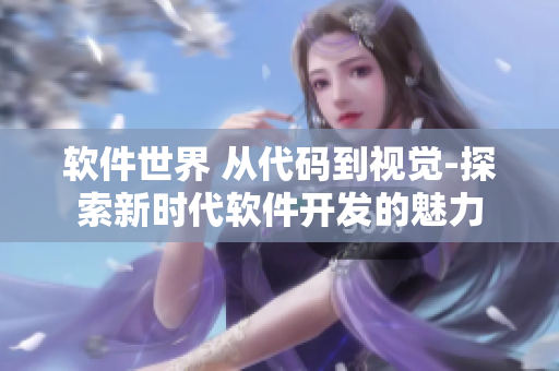 軟件世界 從代碼到視覺-探索新時代軟件開發(fā)的魅力