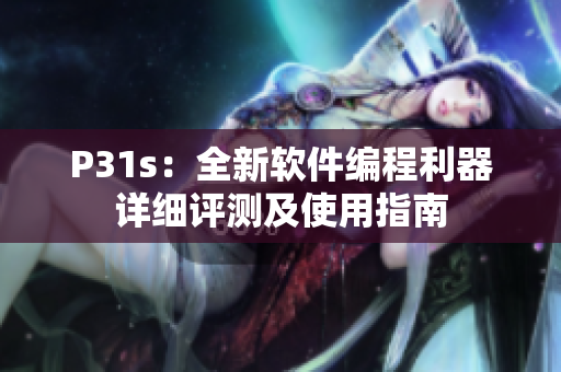 P31s：全新軟件編程利器詳細(xì)評測及使用指南