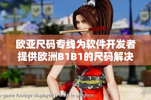 歐亞尺碼專線為軟件開發(fā)者提供歐洲B1B1的尺碼解決方案
