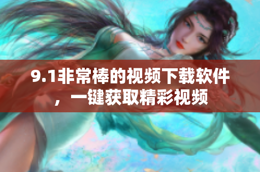 9.1非常棒的視頻下載軟件，一鍵獲取精彩視頻