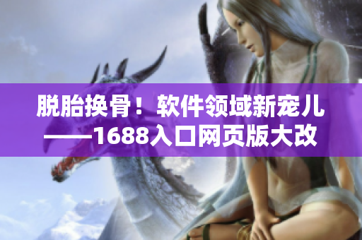 脫胎換骨！軟件領(lǐng)域新寵兒——1688入口網(wǎng)頁版大改革