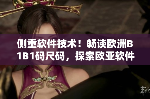側重軟件技術！暢談歐洲B1B1碼尺碼，探索歐亞軟件專線