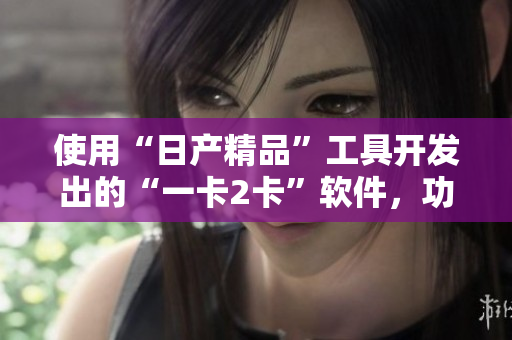 使用“日產(chǎn)精品”工具開發(fā)出的“一卡2卡”軟件，功能強(qiáng)大且實用