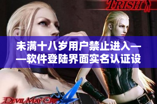 未滿十八歲用戶禁止進(jìn)入——軟件登陸界面實(shí)名認(rèn)證設(shè)計(jì)優(yōu)化說明