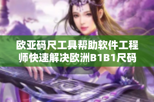 歐亞碼尺工具幫助軟件工程師快速解決歐洲B1B1尺碼問題