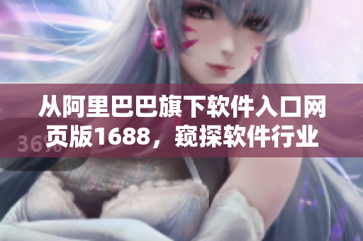 從阿里巴巴旗下軟件入口網頁版1688，窺探軟件行業(yè)的無限可能