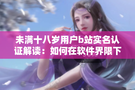 未滿十八歲用戶b站實名認(rèn)證解讀：如何在軟件界限下保護(hù)青少年信息安全？