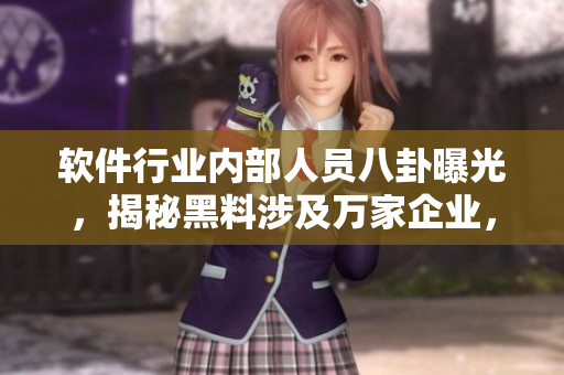軟件行業(yè)內(nèi)部人員八卦曝光，揭秘黑料涉及萬家企業(yè)，讓你對(duì)軟件深度了解