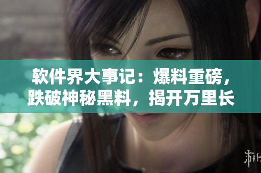 軟件界大事記：爆料重磅，跌破神秘黑料，揭開萬里長征