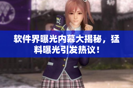 軟件界曝光內(nèi)幕大揭秘，猛料曝光引發(fā)熱議！