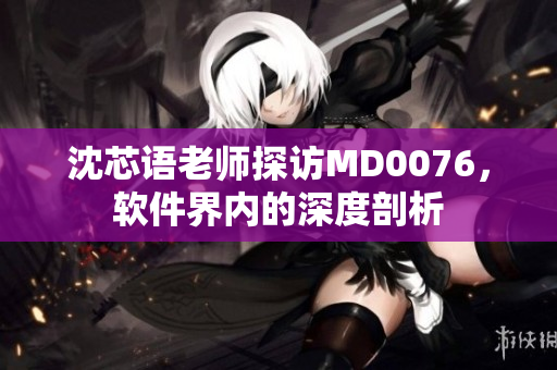 沈芯語老師探訪MD0076，軟件界內(nèi)的深度剖析