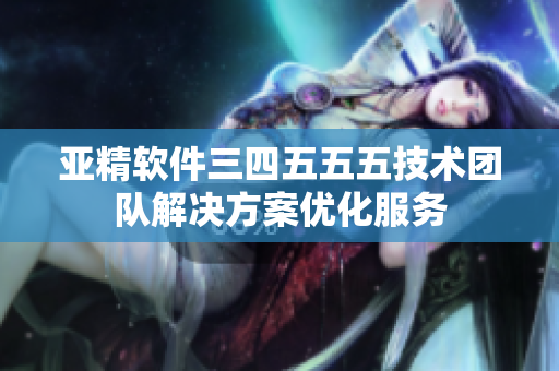亞精軟件三四五五五技術(shù)團隊解決方案優(yōu)化服務