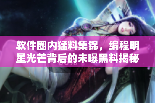 軟件圈內(nèi)猛料集錦，編程明星光芒背后的未曝黑料揭秘，程序媛們別錯過！