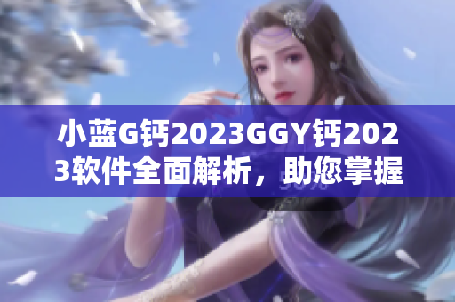 小藍(lán)G鈣2023GGY鈣2023軟件全面解析，助您掌握最新技術(shù)