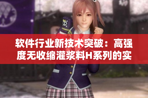 軟件行業(yè)新技術(shù)突破：高強度無收縮灌漿料H系列的實惠價格