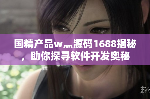 國精產(chǎn)品w灬源碼1688揭秘，助你探尋軟件開發(fā)奧秘