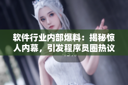 軟件行業(yè)內(nèi)部爆料：揭秘驚人內(nèi)幕，引發(fā)程序員圈熱議