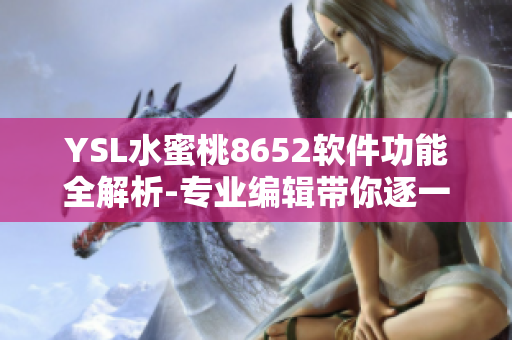 YSL水蜜桃8652軟件功能全解析-專業(yè)編輯帶你逐一了解