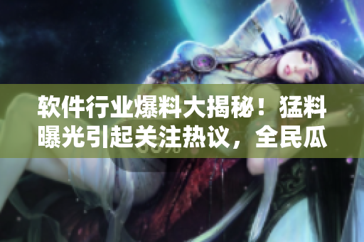 軟件行業(yè)爆料大揭秘！猛料曝光引起關(guān)注熱議，全民瓜解新IT黑料