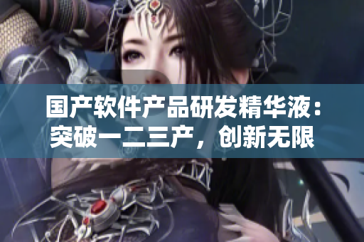 國產(chǎn)軟件產(chǎn)品研發(fā)精華液：突破一二三產(chǎn)，創(chuàng)新無限
