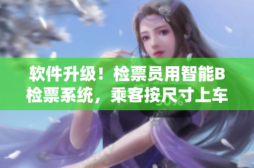 軟件升級(jí)！檢票員用智能B檢票系統(tǒng)，乘客按尺寸上車