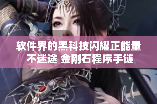 軟件界的黑科技閃耀正能量 不迷途 金剛石程序手鏈