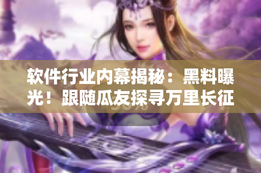 軟件行業(yè)內(nèi)幕揭秘：黑料曝光！跟隨瓜友探尋萬里長征