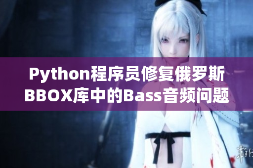 Python程序員修復(fù)俄羅斯BBOX庫中的Bass音頻問題