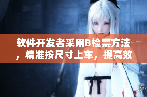 軟件開發(fā)者采用B檢票方法，精準(zhǔn)按尺寸上車，提高效率