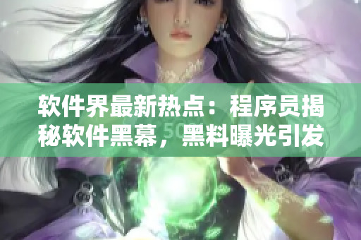 軟件界最新熱點(diǎn)：程序員揭秘軟件黑幕，黑料曝光引發(fā)網(wǎng)友瓜分！”