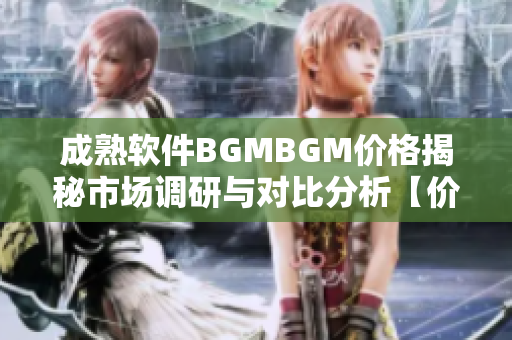成熟軟件BGMBGM價格揭秘市場調(diào)研與對比分析【價值解讀】