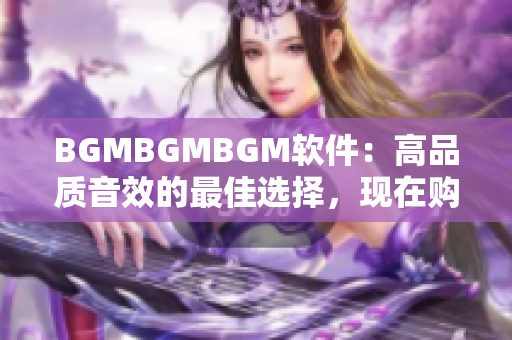 BGMBGMBGM軟件：高品質音效的最佳選擇，現(xiàn)在購買更實惠！