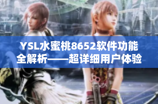YSL水蜜桃8652軟件功能全解析——超詳細(xì)用戶體驗分享
