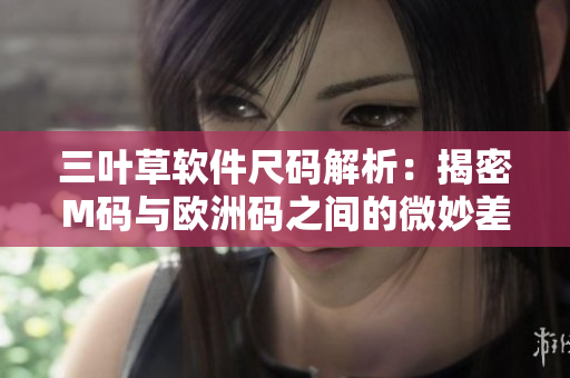 三葉草軟件尺碼解析：揭密M碼與歐洲碼之間的微妙差異
