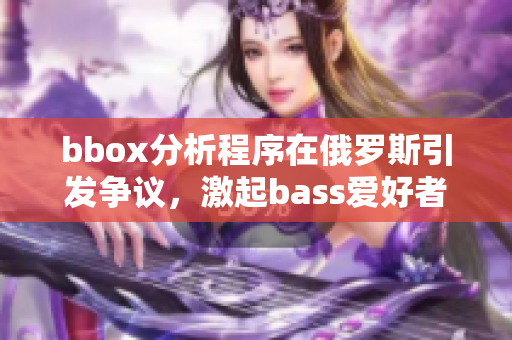 bbox分析程序在俄羅斯引發(fā)爭議，激起bass愛好者熱議