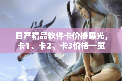 日產(chǎn)精品軟件卡價(jià)格曝光，卡1、卡2、卡3價(jià)格一覽