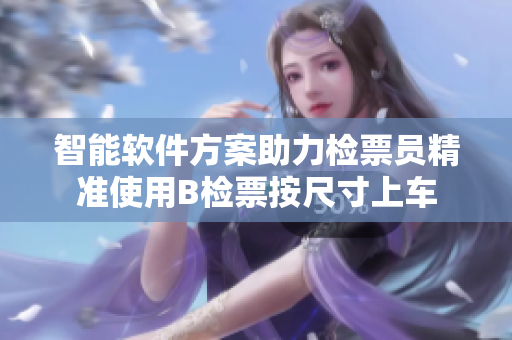 智能軟件方案助力檢票員精準使用B檢票按尺寸上車