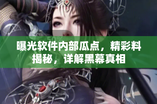 曝光軟件內(nèi)部瓜點，精彩料揭秘，詳解黑幕真相