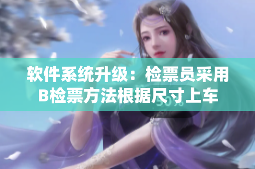 軟件系統(tǒng)升級：檢票員采用B檢票方法根據(jù)尺寸上車