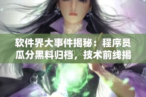 軟件界大事件揭秘：程序員瓜分黑料歸檔，技術(shù)前線揭露萬(wàn)里長(zhǎng)征