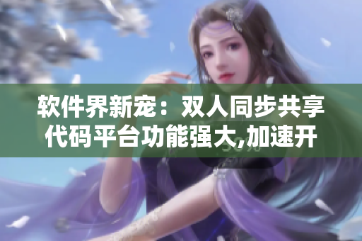 軟件界新寵：雙人同步共享代碼平臺(tái)功能強(qiáng)大,加速開(kāi)發(fā)效率
