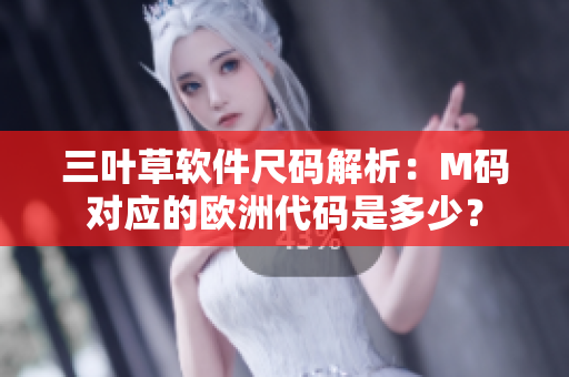 三葉草軟件尺碼解析：M碼對應(yīng)的歐洲代碼是多少？