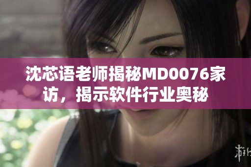 沈芯語老師揭秘MD0076家訪，揭示軟件行業(yè)奧秘