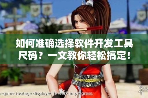 如何準確選擇軟件開發(fā)工具尺碼？一文教你輕松搞定！